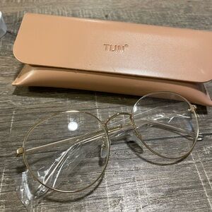 NEW Gold Round Frame Glasses - fashion or prescription